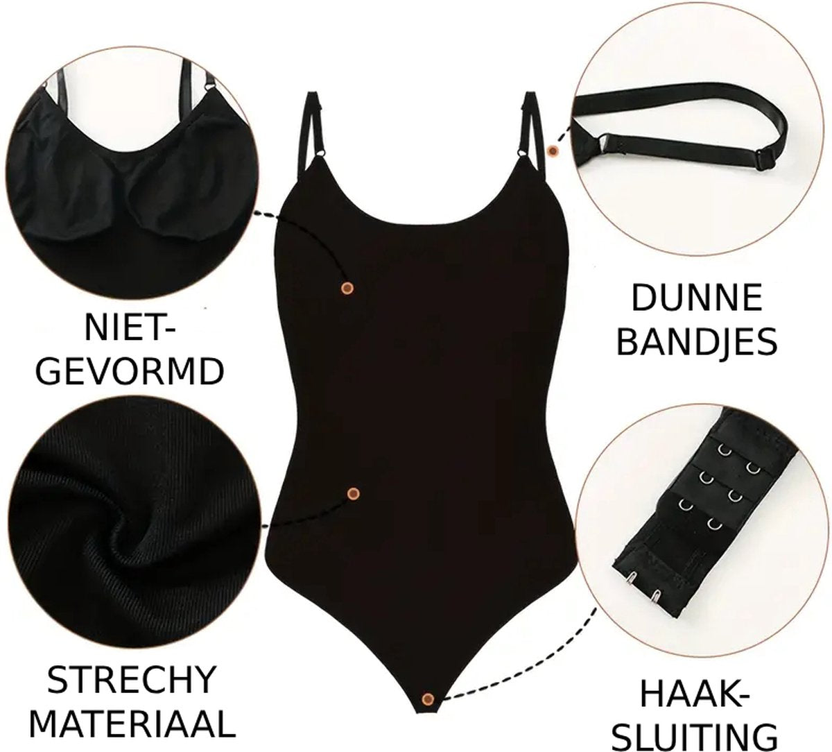 ZUMZ Shaper Bodysuit X90 - Shapewear met Lifteffect - Pitch Black